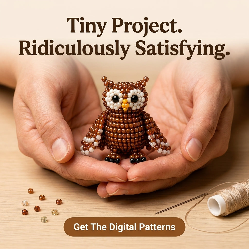 🦉 3D Seed Bead Animal Bundle — 6 Patterns (PDF)