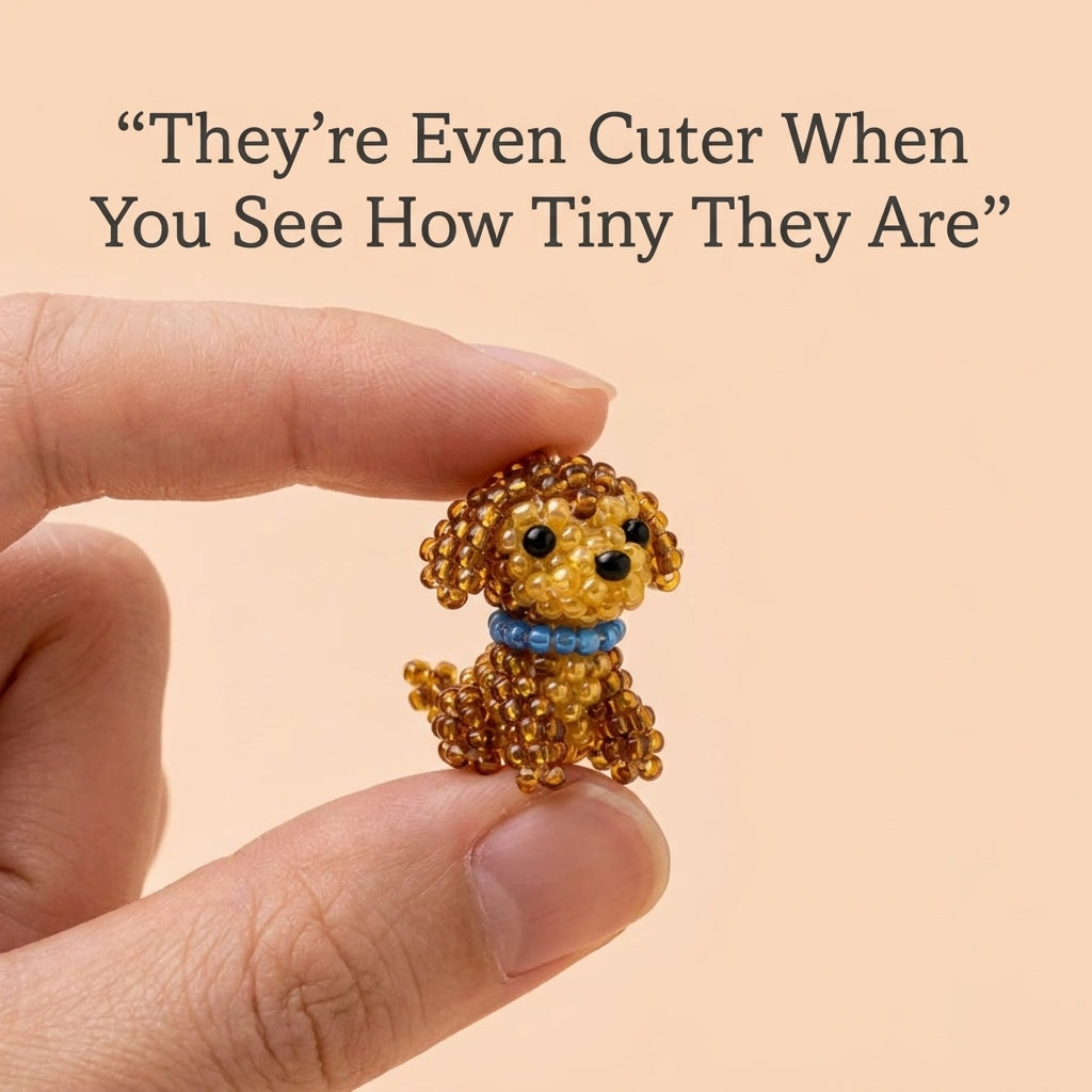 🐶 Miniature Beaded Animal Charm Collection — 6 Patterns (PDF)