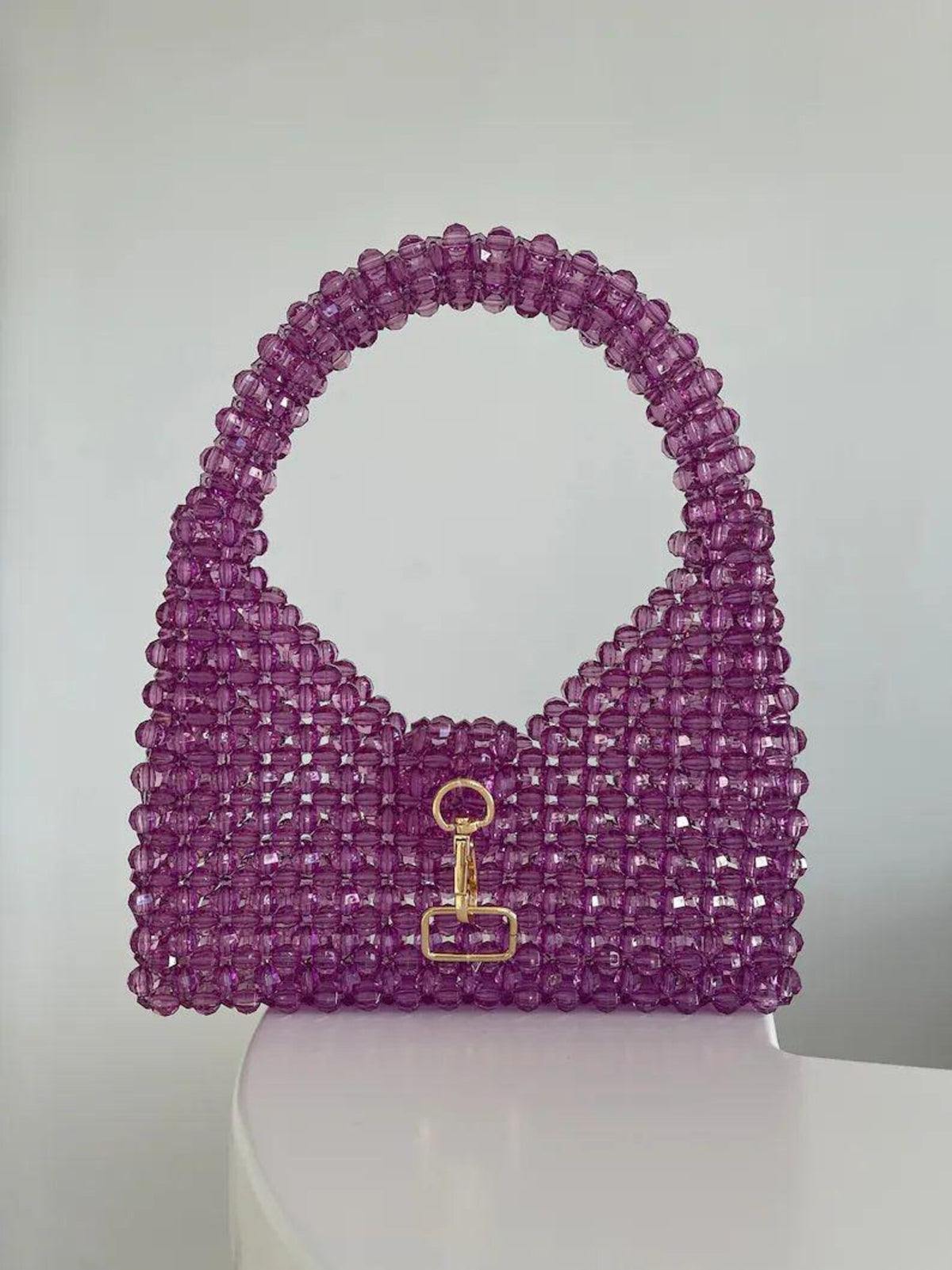Beaded Clutch Bag Pattern — 3D Textured Evening Clutch on a Metal Frame, Step-by-Step PDF, Instant Download